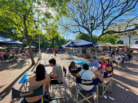 People At Plaza Dorrego In San Telmo Buenos Aires Editorial Image