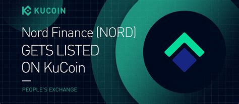 nord finance nord  listed  kucoin kucoin