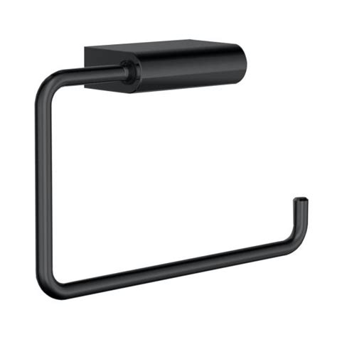 Emco Flow Toilet Roll Holder For Spare Roll Matt Black Reuter