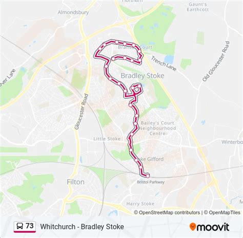 73 Route Schedules Stops And Maps Bradley Stoke Updated