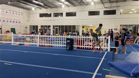 Level 6 Men S Gymnastics Floor Routine Preparing For Regionals Youtube