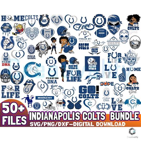 Indianapolis Colts Svg Bundle Files For Cricut CreativeLify