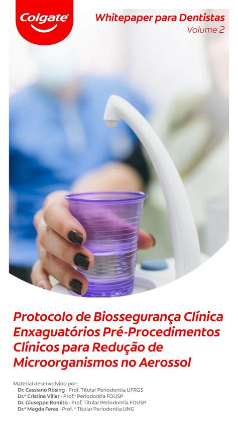 Pdf Protocolo De Biosseguran A Cl Nica Enxaguat Rios Pr