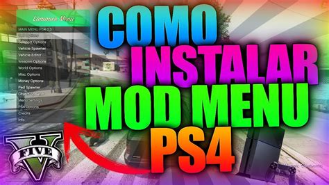 PS4 COMO INSTALAR UN MOD MENU EN GTA V PS4 YouTube