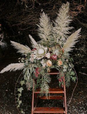 Bohemian Pampas Grass Wedding Ideas To Inspire You Roses Rings