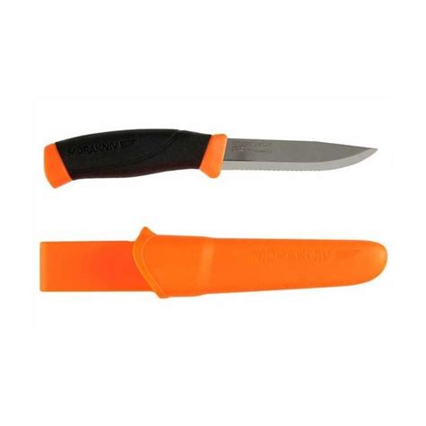 Morakniv Companion Serrated Knife With Sandvik Stainless Steel Blade