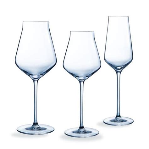 Ensemble 18 Verres à Pied Reveal Up Chef et Sommelier Transparent