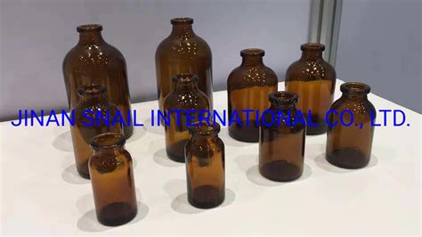 Amber Moulded Infusion Pharmaceutical Glass Bottle And Medical Bottle