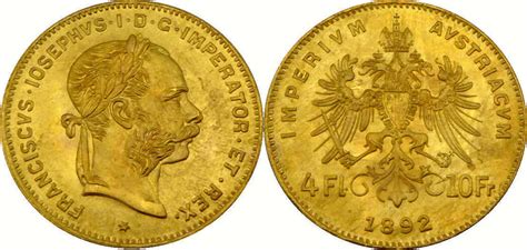 Sterreich Ungarn Florin Franken Franz Joseph I