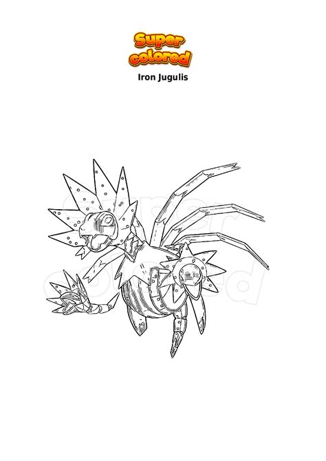 Iron Jugulis Coloring Pages - Free Pokemon Coloring Pages Printables