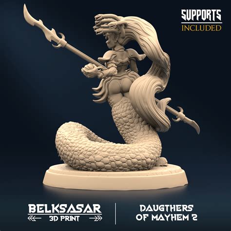 3D File Mayhem Marauder D Normal And Nude 3D Printable Model To