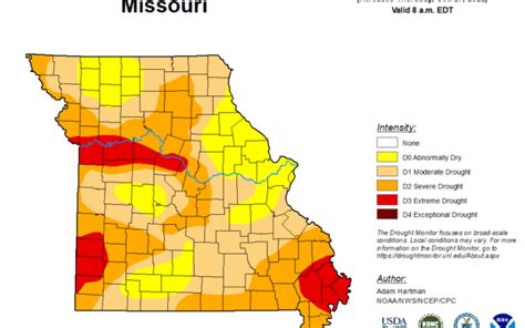 Drought Monitor Shows 42 Percent In Extreme Conditions In Missouri Northwest Mo Info