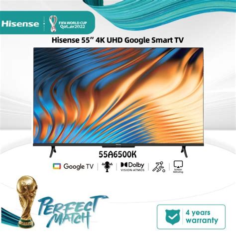 Jual Hisense Inch K Uhd Google Tv Voice Control A K Shopee