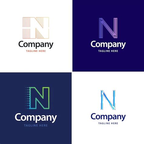 Lettre N Big Logo Pack Design Création De Logos Modernes Et Créatifs