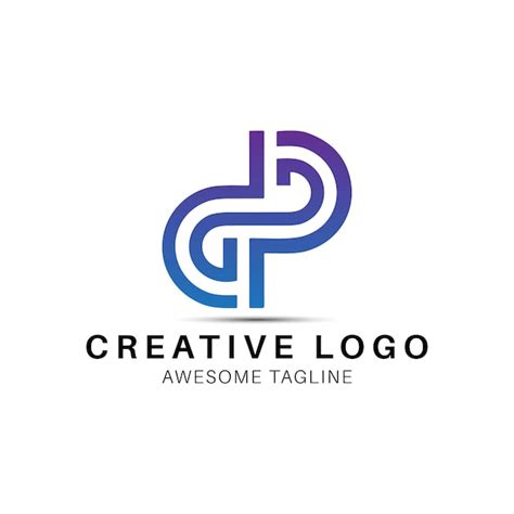 Premium Vector Dp Letter Logo Design Icon