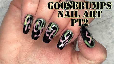 Goosebumps Slime Nail Art Pt2 Youtube