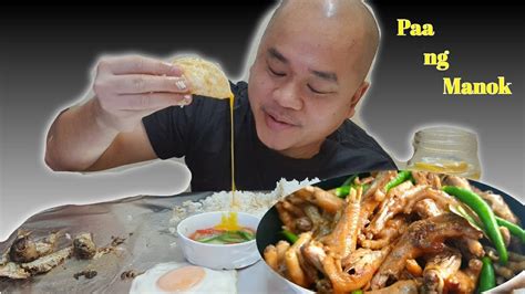 Chicken Feet Adobo Mukbang Filipino Food Pinoy Food Mukbang Youtube