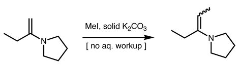 Solved Mel Solid K2co3 No Aq Workup