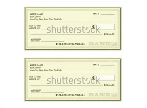 Editable Blank Check Templates For Ms Word Pdf Vector Formats