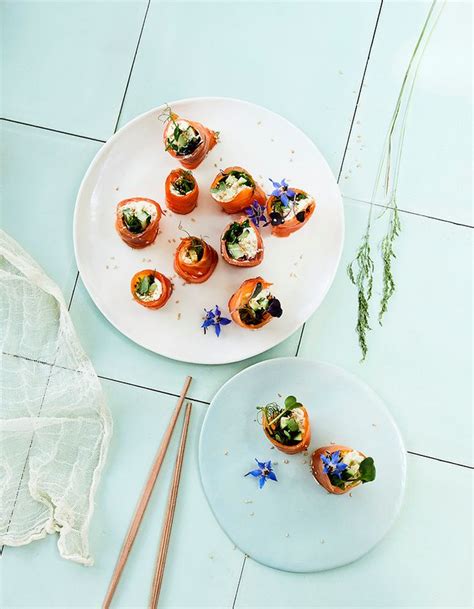 Makis De Truite Fum E Au Fromage Frais Concombre Et S Same Pour