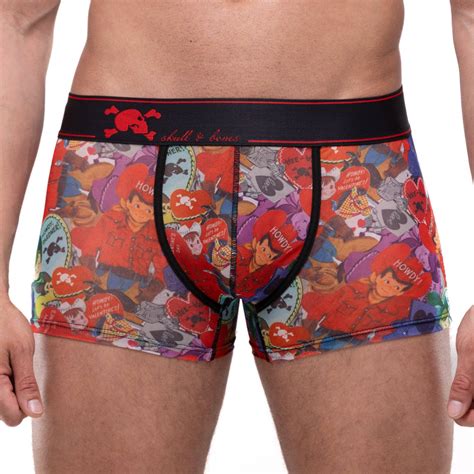 Classic Mens Printed Boxer Trunk Underwear Mens Trunk Underwear