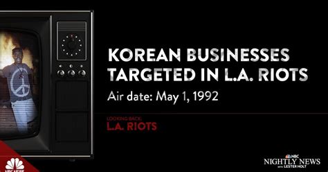 Korean Businesses Targeted During La Riots