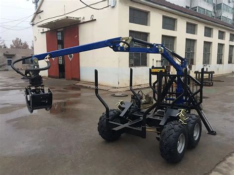 Atv Log Trailer With 18m Winch 15t Atv Log Trailer Design Wood Trailer