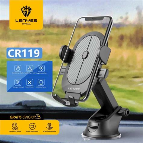 Jual Car Phone Holder LENYES CR119 ORIGINAL Untuk Dashboard Atau Kaca