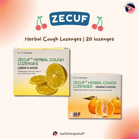 Zecuf Herbal Cough Lozenges 20s Exp 042028 Shopee Malaysia