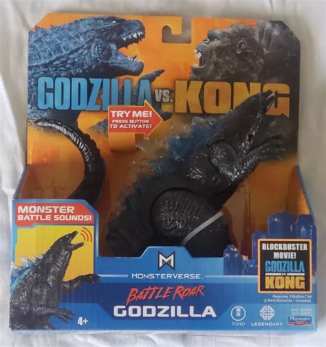 NEW PLAYMATES MONSTERVERSE Godzilla Vs Kong Battle Roar Godzilla EUR 50