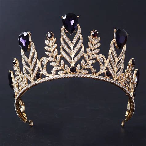 Buy New Magnificent Violet Crystal Rhinestone Queen