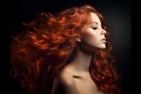 Premium AI Image Beautiful Model Girl With Long Wavy And Shiny Hair Brunette Woman With Curly