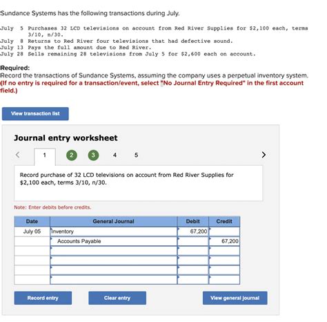 Solved Sundance Systems Has The Following Transactions Chegg