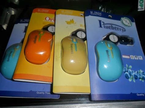 Mouse Usb Motif Buah Retractable Rosy Laptop Malang