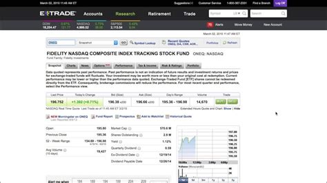 How To Invest Dow Jones Nasdaq Sandp 500 With Etrade Youtube