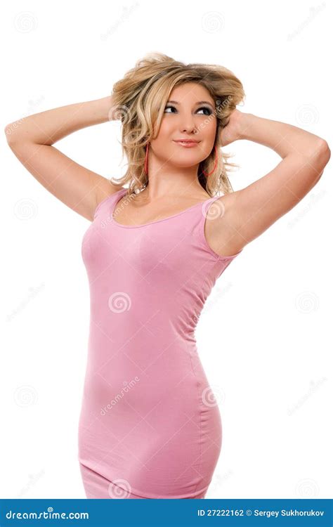 Retrato Del Blonde Joven Sonriente Aislado Foto De Archivo Imagen De Atractivo Lindo