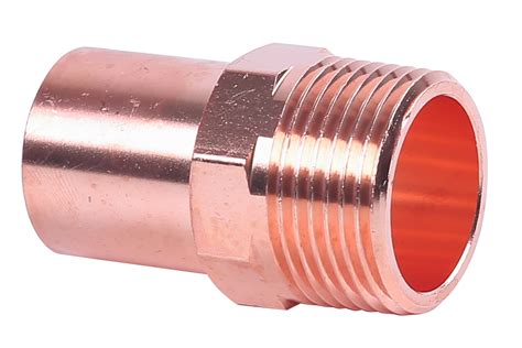 1 2 Wrot Copper Press Male Street Adapter FTG X MPT EZ Fluid