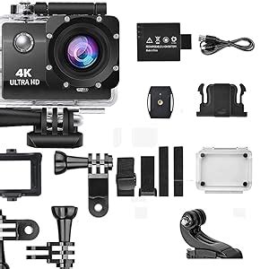 Beebird K Action Camera With Accessories Kit Wifi Mp