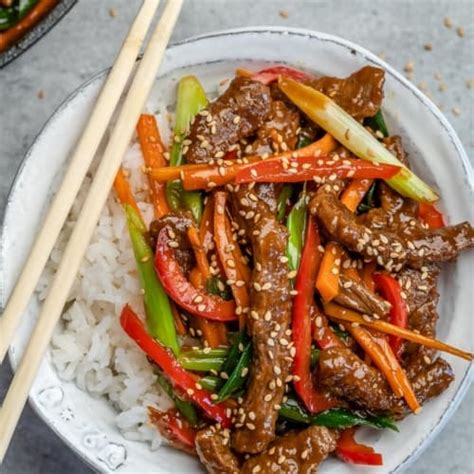 Minutes Mongolian Beef Stir Fry Healthy Fitness Meals