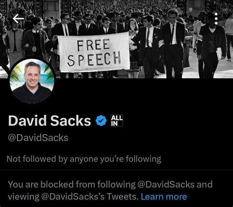 Parrot Capital 🦜 On Twitter David Sacks Your Blocking People For No