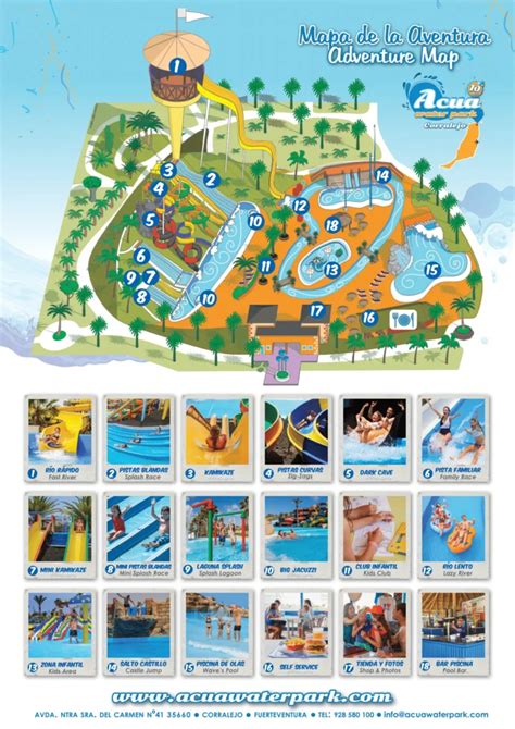 Acua Water Park Map And Brochure 2022 2024