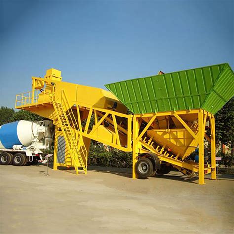 M H Mobile Concrete Batching Plant Yili