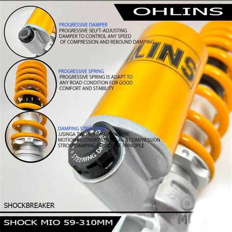 Jual Shock Tabung Bawah Ukuran 310 330 Mio Beat Vario Scoopy New Mio