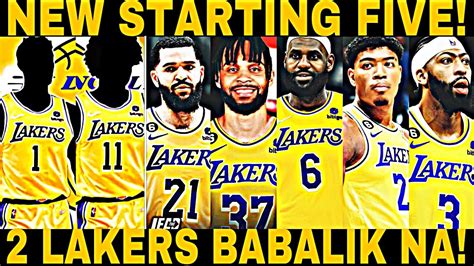 New Starting Five Ng Lakers Lakers Players Babalik Na Ulit Sa Wakas