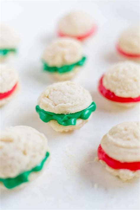 Christmas Melting Moments Sandwich Cookies What Molly Made