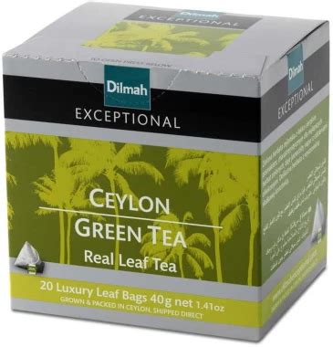 Herbata Zielona W Piramidkach Dilmah Exceptional Ceylon Green Tea 20