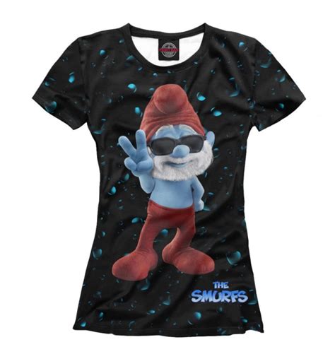 The Smurfs Papa Smurf T Shirt High Quality Shirt Mens Etsy