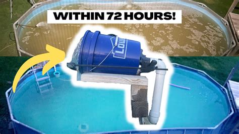 Bucket Filter For Pool With Well Water Youtube