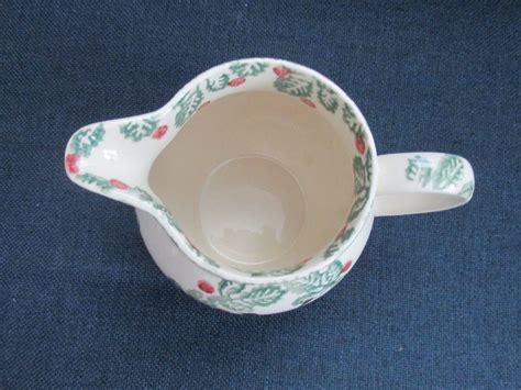 Emma Bridgewater Spongeware Bird And Berry 5 12 Milk Pitcher Jug