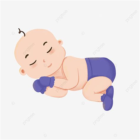 Kartun Bayi Tidur, Kartun Bayi, Bayi, Ilustrasi PNG Transparan Clipart ...